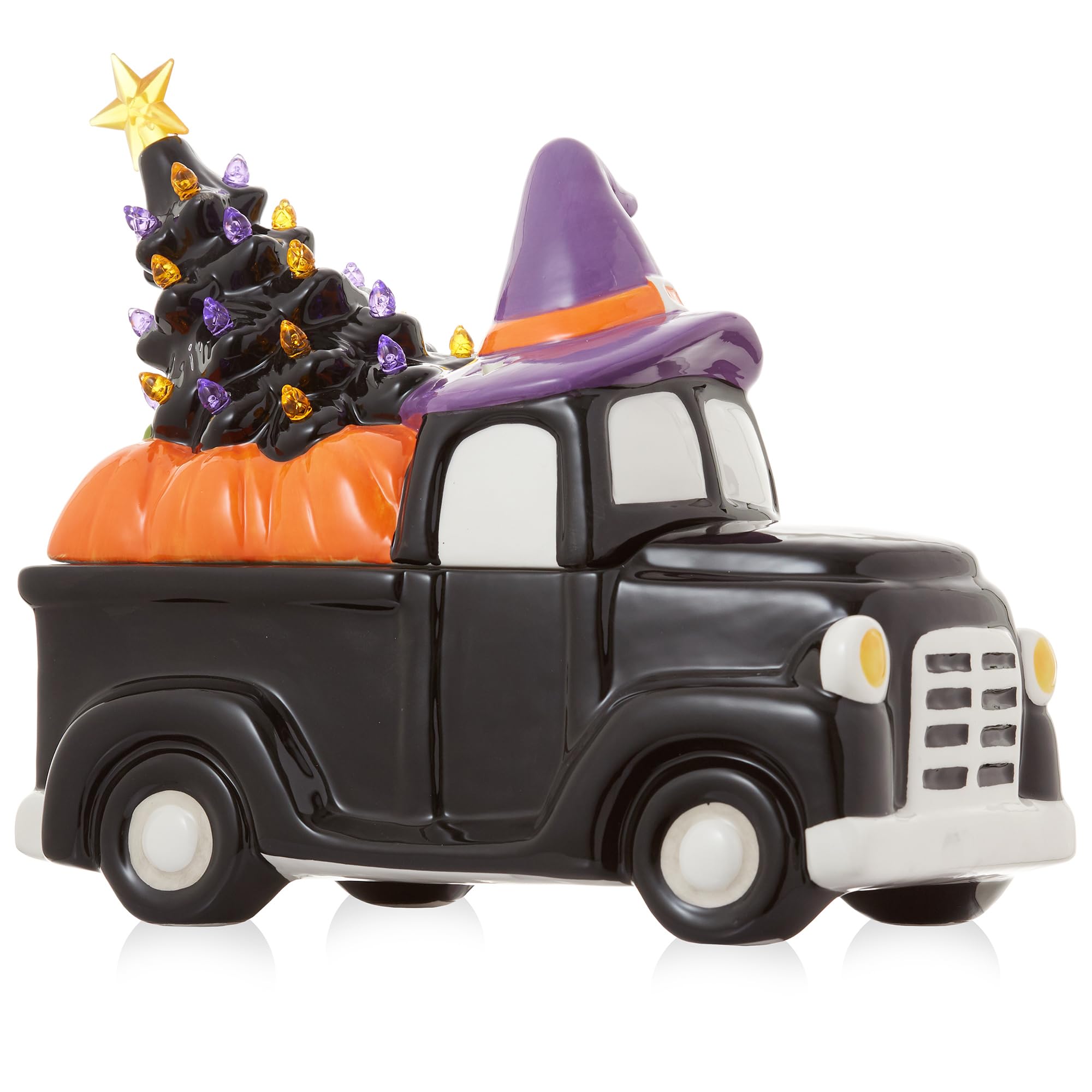 Amazon.com: Casafield Ceramic Halloween Trick or Treat Truck, Hand