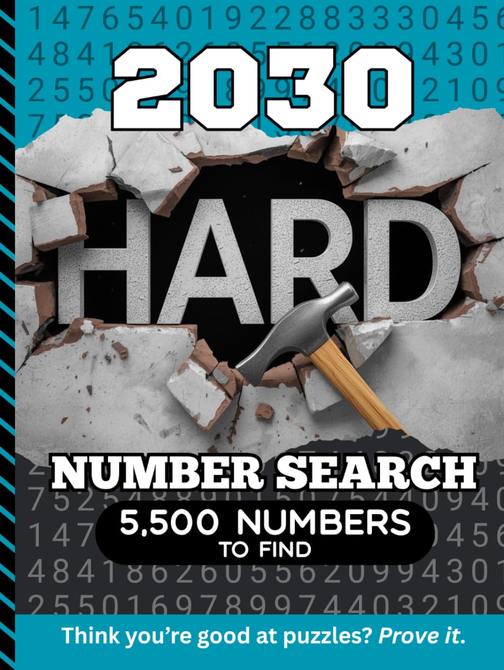 2030 Hard Number Search: 5,500 Multi-Digit Clues To Find / Large Print Puzzle Lover Gift For Adults (Dated Hard Number Searches)