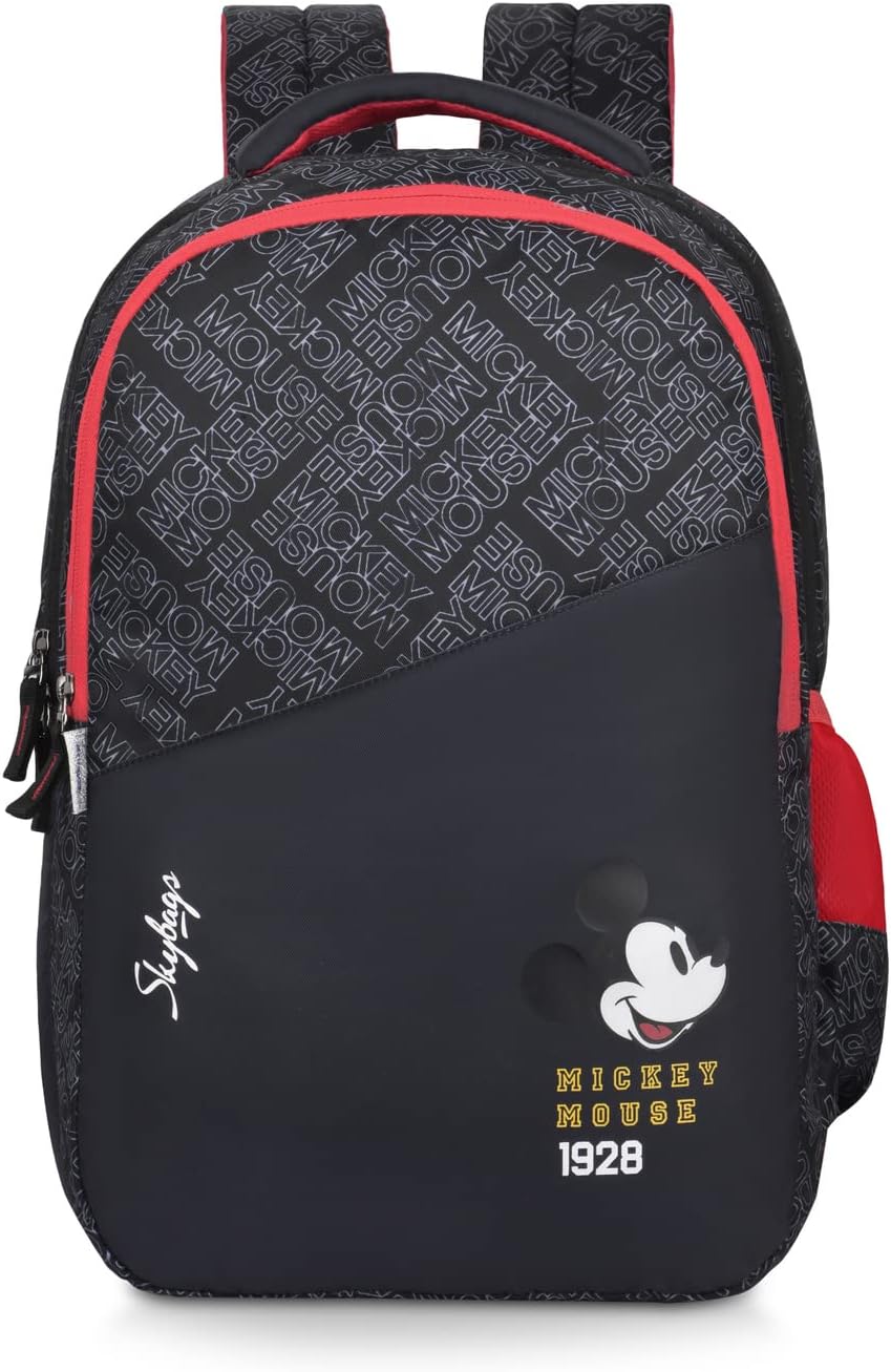 Skybags Printed School Backpack For Kids, Black, One Size, Casual