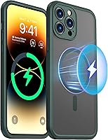 Vista 77 de ImpactStrong Magnetic Guard Designed for iPhone 14 Pro Max Case [Camera Protection] [Military Grade Drop Tested] [Compatible with MagSafe] Slim Black
