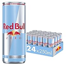 Red Bull Energy Drink, Zero Calorie, 250 ml (24 Lattine)