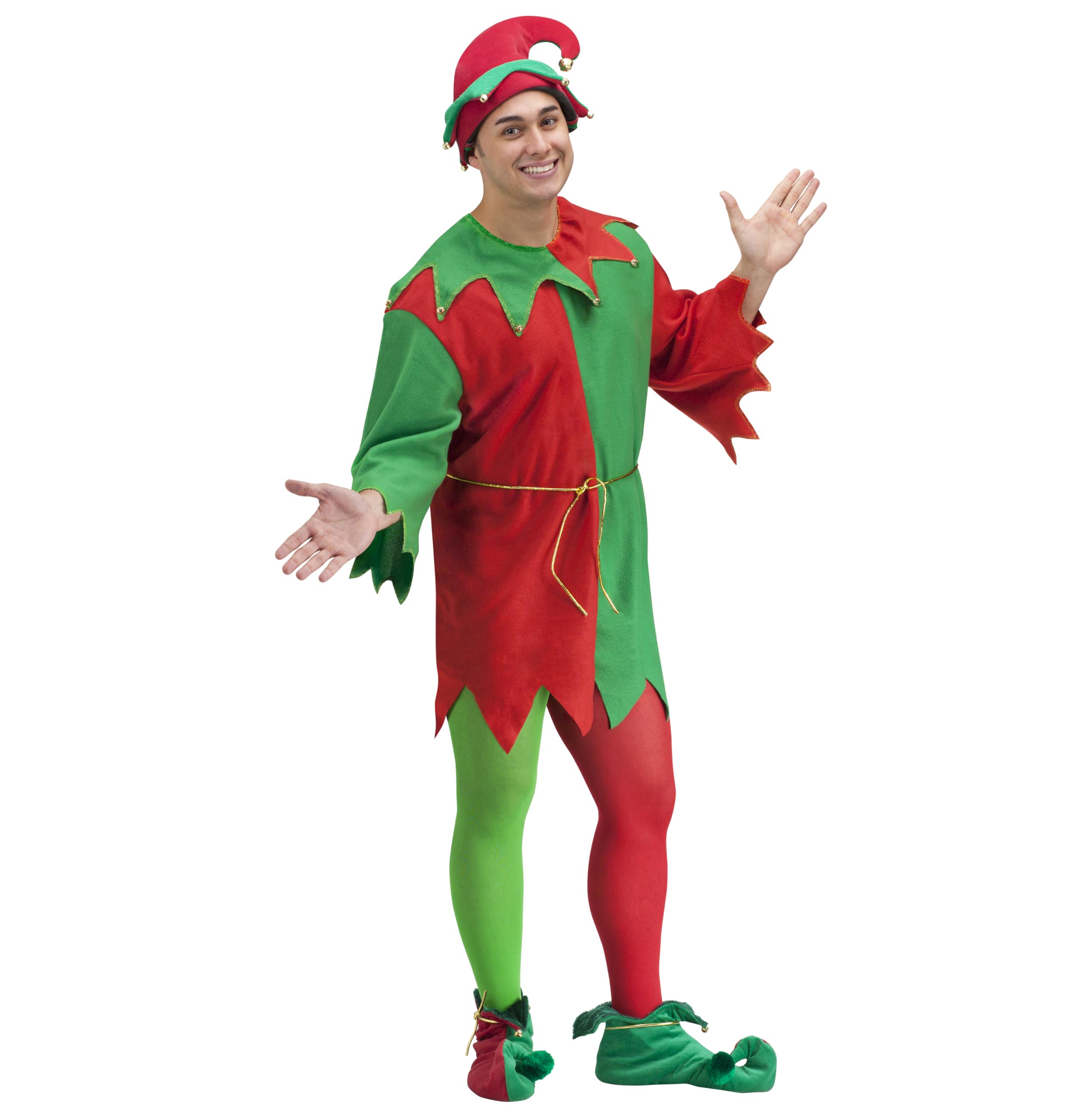 Fun World Costumes Adult Promotional Elf Set. Hat Tunic Shoes