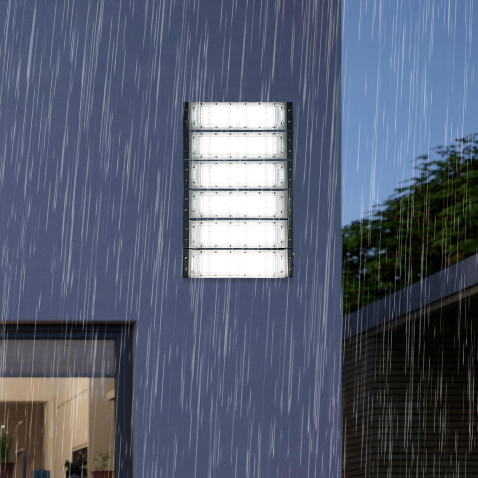 Draußen-Flutlicht,LED Flutlicht,LED-Stadion-Flutlicht Lampensockel kann um 180° gedreht werden,Wasserdichtes Flutlicht