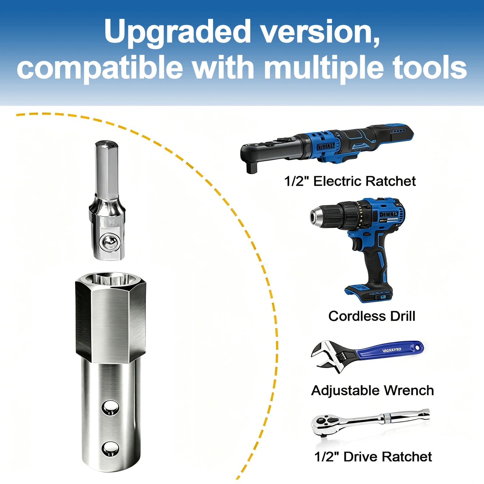 Heavy-Duty Trailer Jack Drill Adapter for 1/2 Inch Shaft, Small — Amazon image 5