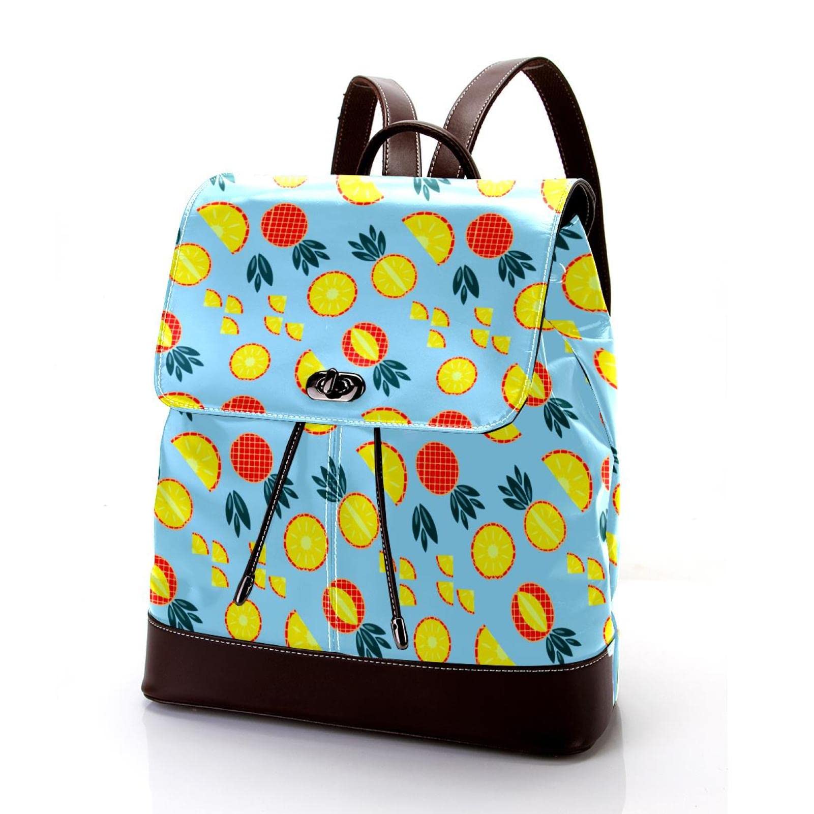 Moda damska plecak niebieski siłownia mężczyzna miękka sztuczna skóra klapa torba na ramię szkoła torba podróżna, MultiColor 07