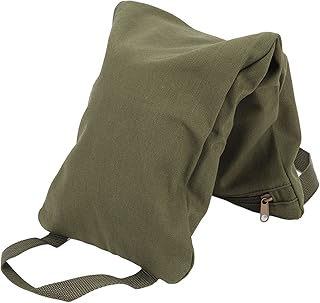 Saco de areia para ioga, adereços de ioga, saco de areia para ioga, verde militar, com alça, bolsa de areia de lona de ioga portátil preenchível, para pesos de ioga e treinamento