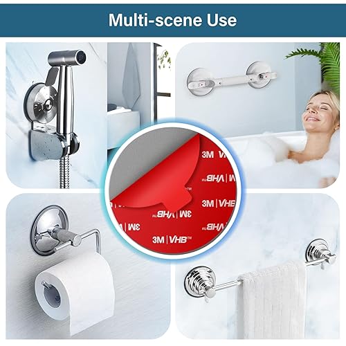 Miniatura 6 de volport Repuesto adhesivo adhesivo para soporte de ventosa de tablero, 3.150 in (3.15 pulgadas), 4 unidades 3M VHB Circle de doble cara extra