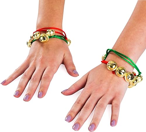 Miniatura 3 de Tigerdoe Pulsera Jingle Bell a granel  Recuerdos de fiesta de Navidad  Suministros para fiestas  (paquete de 24), 24 pulseras de cascabel