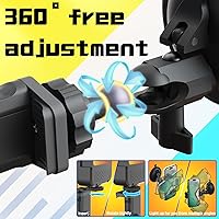 Vista 4 de Soporte de Ventosa para Teléfono con Luz Recargable, Soporte de Espejo para Teléfono con Luz para Ducha, Baño, Cocina, Trípode de Espejo