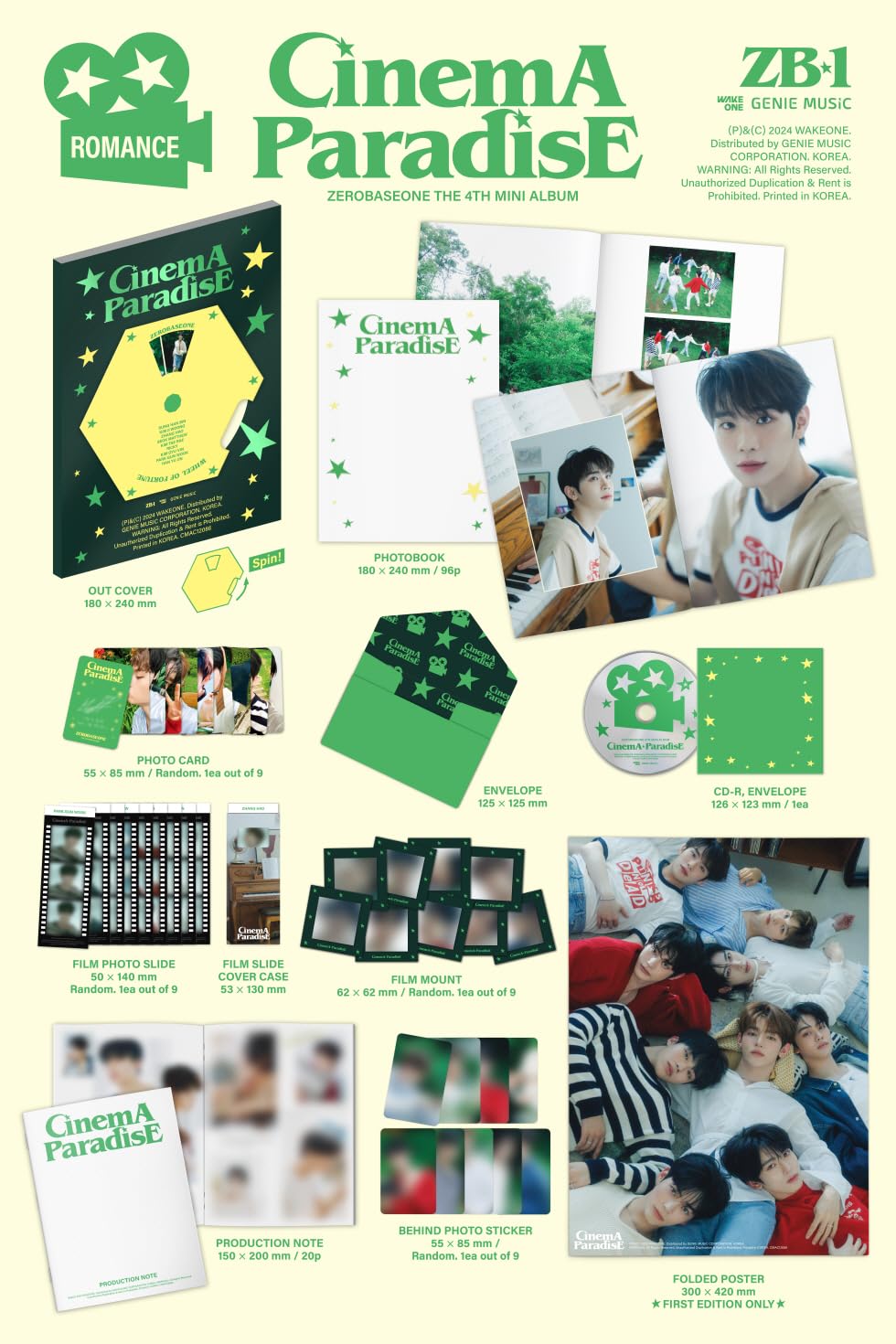 ZEROBASEONE CDセット ZEROBASEONE 公式グッズ BLUE PARADISE (ZEROSE Ver.) / 5TH