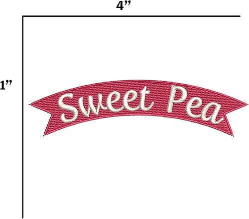 Miniatura 2 de Sweet Pea Parche bordado estilo rockero de alta calidad para planchar o coser Rosa Romance Sweet Love Humor divertido Divertido emblema
