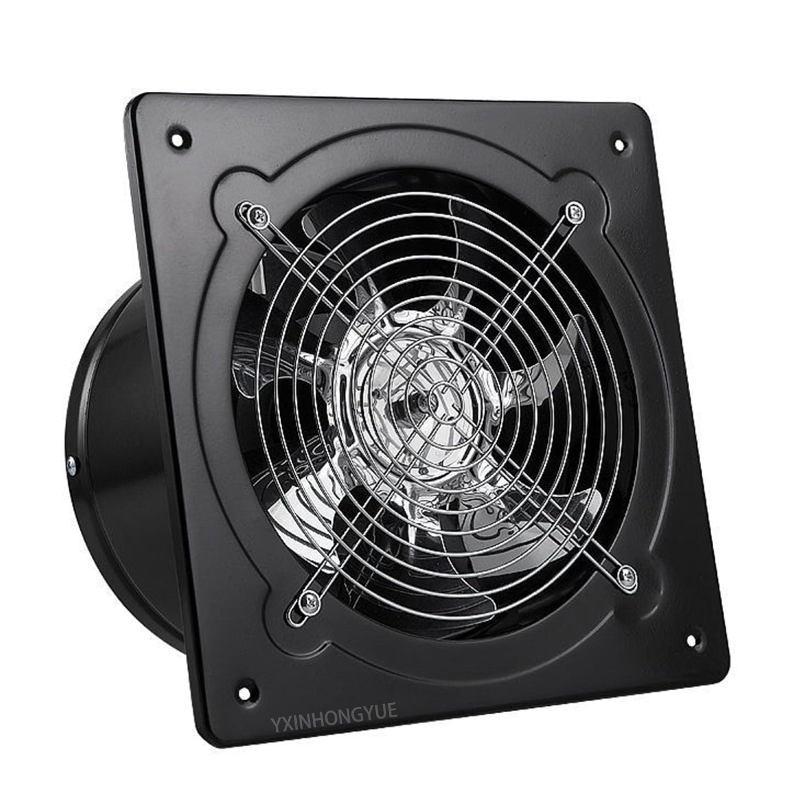 250Mm×250Mm Low Noise HVAC Exhaust Fan 4 Inch-8Inch Waterproof High-Speed Wall Mounted Office Ventilation Fan Includes Accessories for Laundry Room,Toilets,7inch,220V