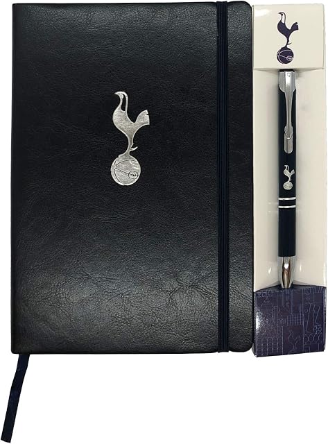 Tottenham Hotspur Notebook & Pen A5 Executive Premium OFFICIAL Football Gift