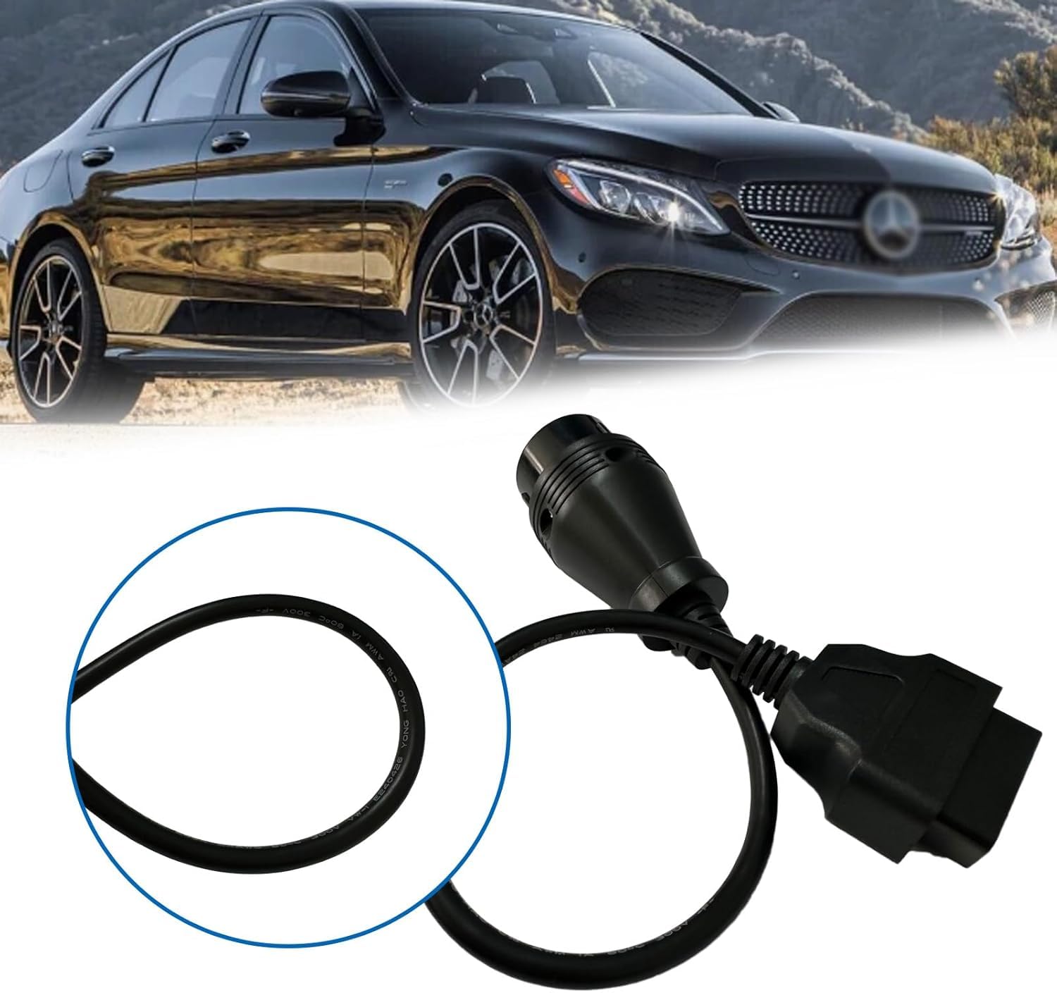 Amazon.com: HAIN 38 Pin to 16 Pin OBD2 Adapter Cable Compatible