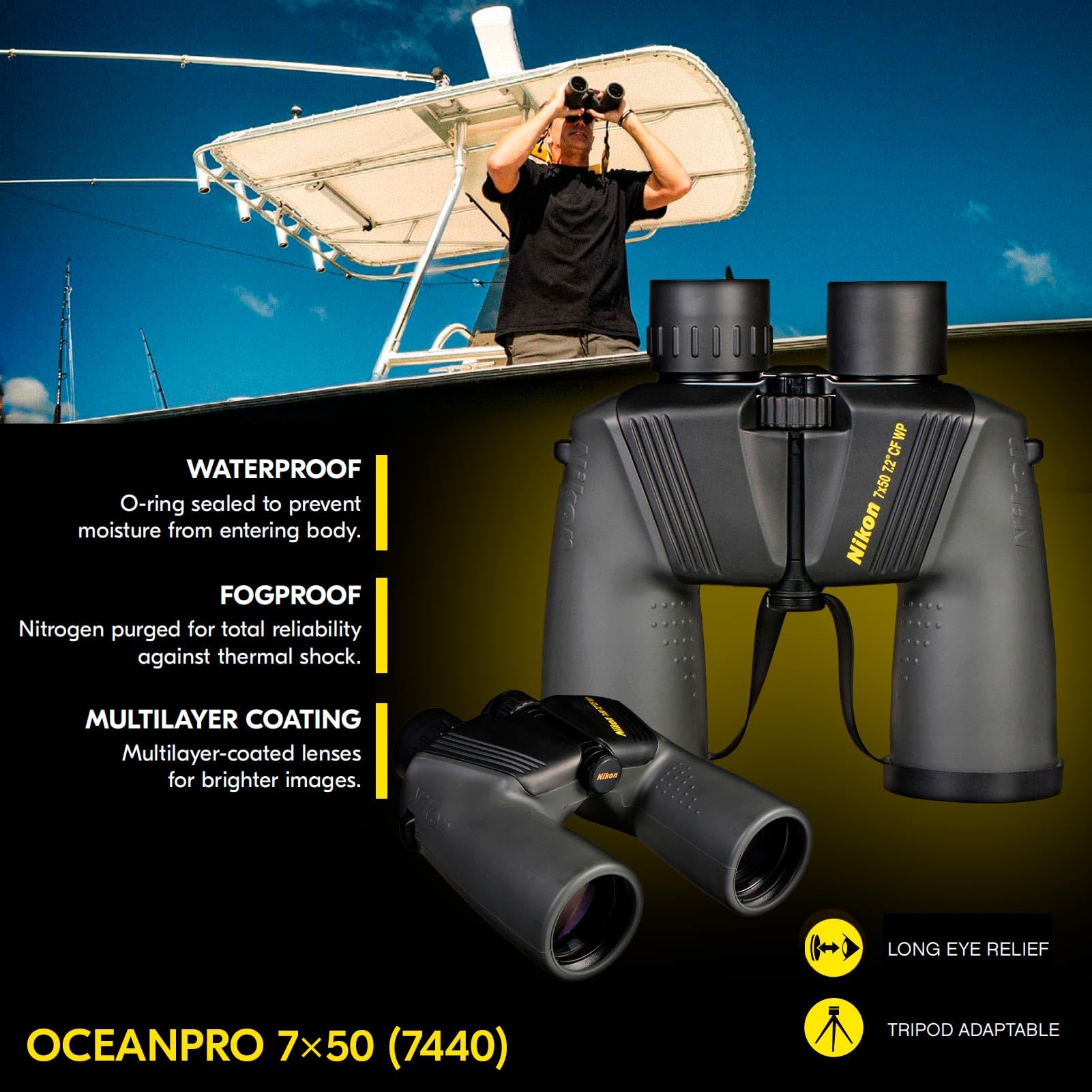 NIKON Jumelles Ocean Pro 7X50 CFHP.WPRA