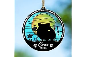 Personalized Hamster Ornament - Custom Hamster Memorial Window Hanging
