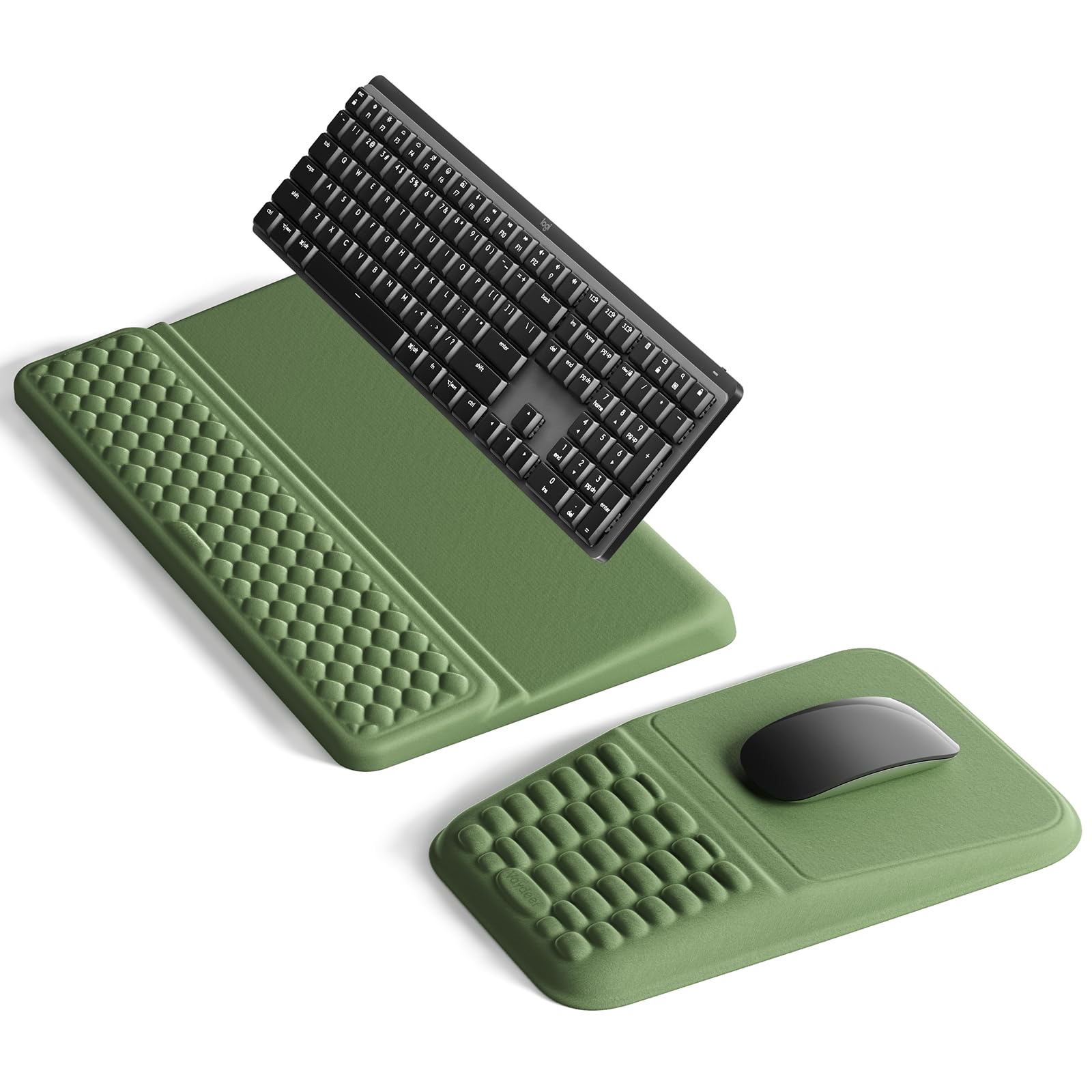 Vaydeer Keyboard Stand and Mouse Wrist Rest Set, Memory Foam, Green — image 1