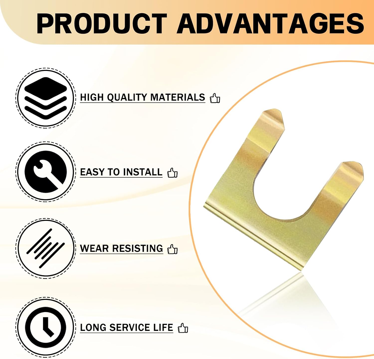 Automotive Universal 15Pcs Metal Brake Line Clips U-Shaped Retainer with Hose Brackets and Parking Cable Clips Universal Replacement for Cars Trucks Vehicles