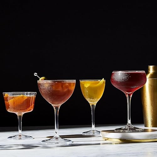 Miniatura 9 de Bormioli Rocco Bartender Novecento - Vasos de cóctel Fizz de 7.5 onzas, juego de 4, transparentes