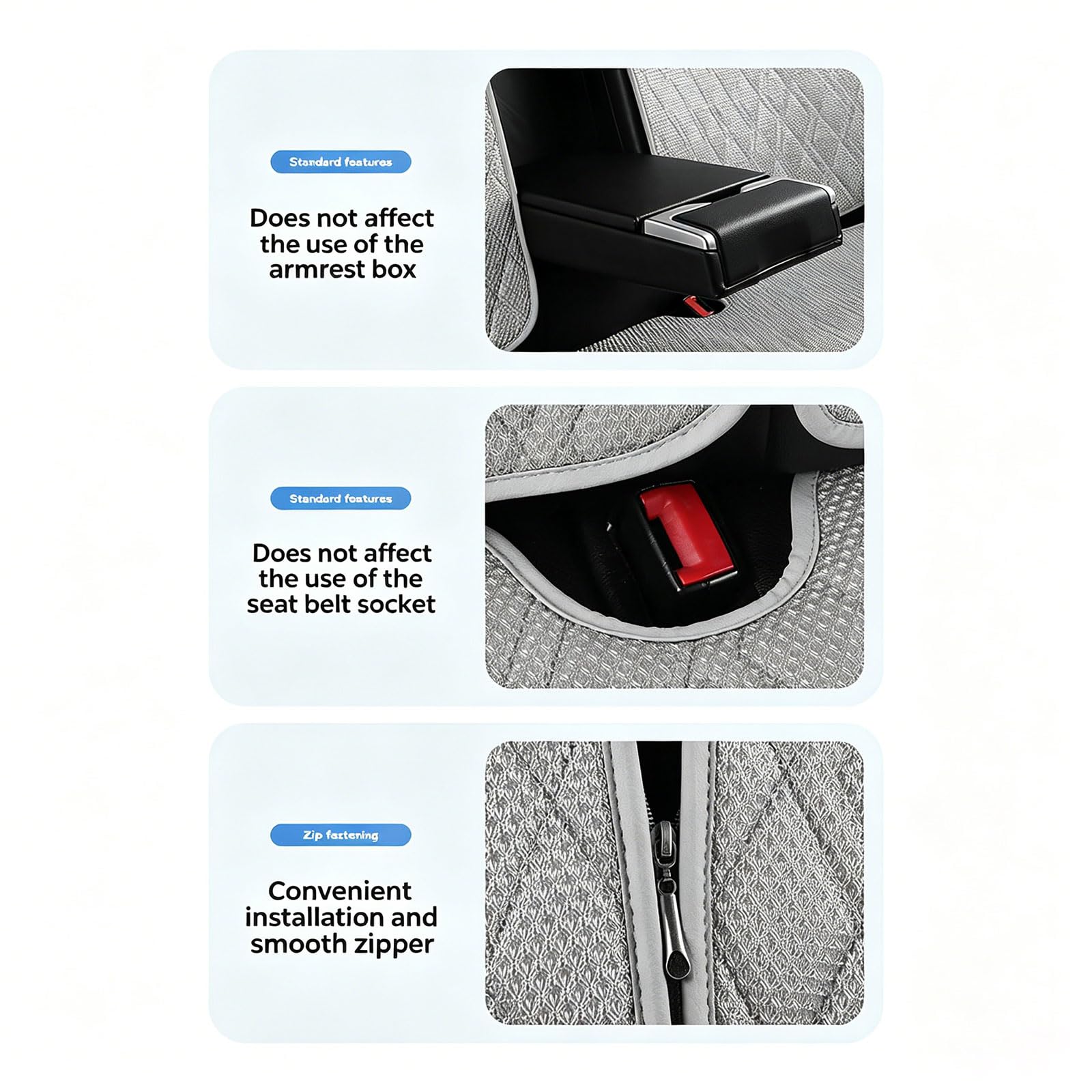 Coussin de Siege Voiture pour Mini Countryman (U25) 2023 2024 2025 2026 Couvre Siege Avant Respirant en Lin Protection Antiderapante Accessoire Interieur Auto,Beige - Single Seat