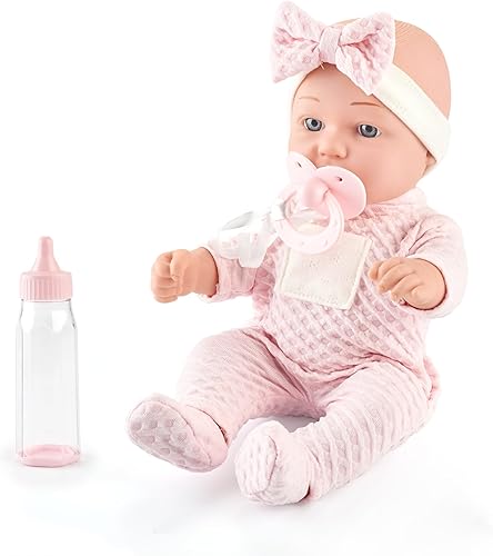 Miniatura 2 de Juego de muñecas realistas de 12 pulgadas en caja de regalo, incluye chupete, botella y manta suave, juguete de muñeca recién nacida para niñas
