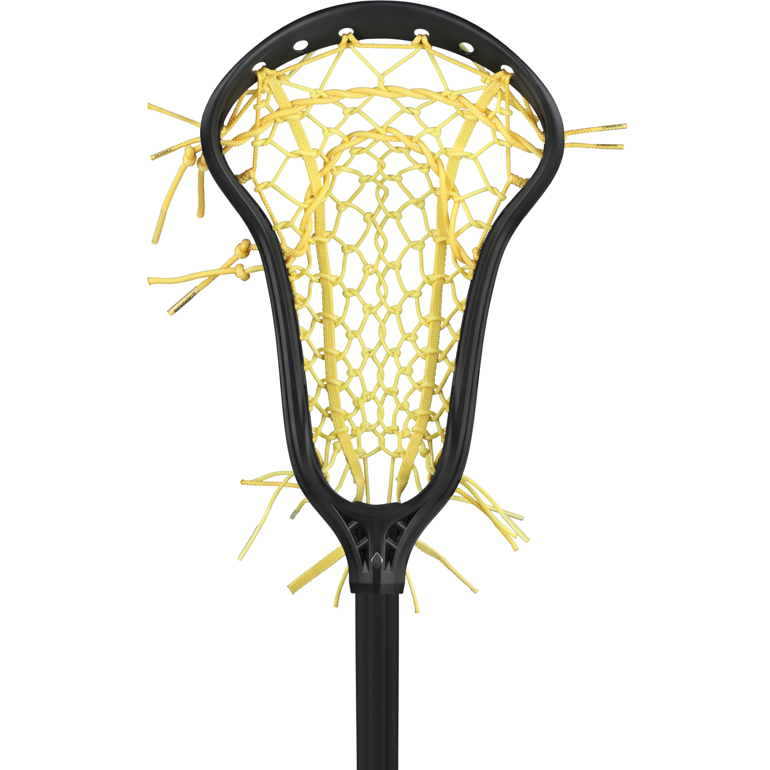 StringKing Women’s Complete 2 Pro Midfield Lacrosse Stick - Tech Trad Pocket - Metal 3 Pro Shaft (Mid Pocket - Black/Yellow)