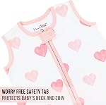 Mama Cheetah Couverture bébé, 0.5 TOG Sac de couchage en coton biologique, Transition Swaddle Sack avec 2-Way Zipper, jeune fille garçon, XXL (24 à 48 mois)
