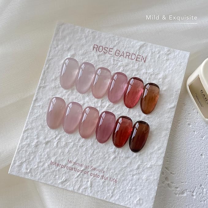 Esmaltes Gel 16ml 6 Colores Nude Rojo Rosa Marrón miniatura 4