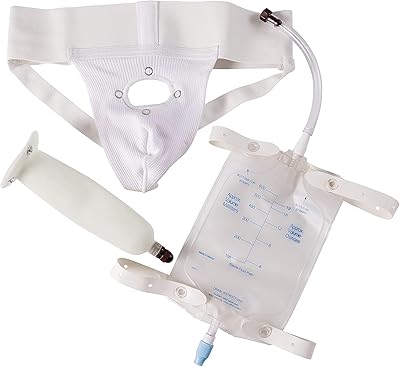 DMI Urinal for Men, Portable Urinal With Elastic Waistband And Urine Collection Bag or Leg, FSA and HSA Eligible, Holds Up To 20 Ounces Of Fluid,