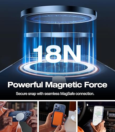 Miniatura 2 de TORRAS Funda para iPhone 15 Pro Max compatible con MagSafe protección de grado militar, resistente al amarilleo, parte trasera resistente a los