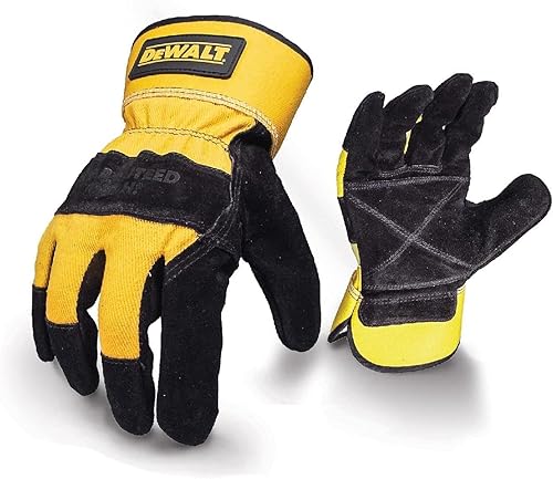 Dewalt DPG41 Premium Split Piel Vaca Guante Palma NegroGris