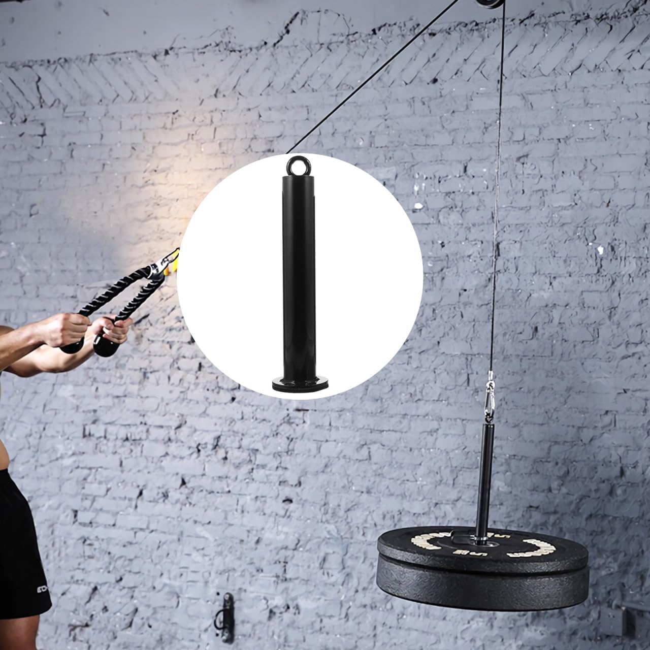 1Pc Weight Storage Rack for Barbell Slice Weight Rod and Tray Construction Arm and Grip Strength Training Support Durable Gym Accessory for Home Gym