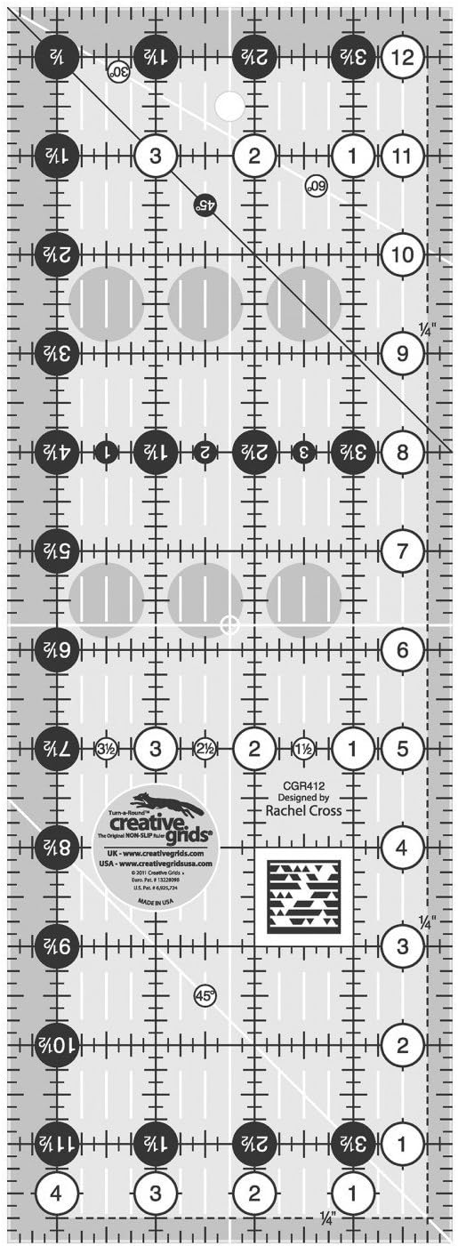 Creative Grids™ 4.5inch X 12.5 inch Quilting Ruler
