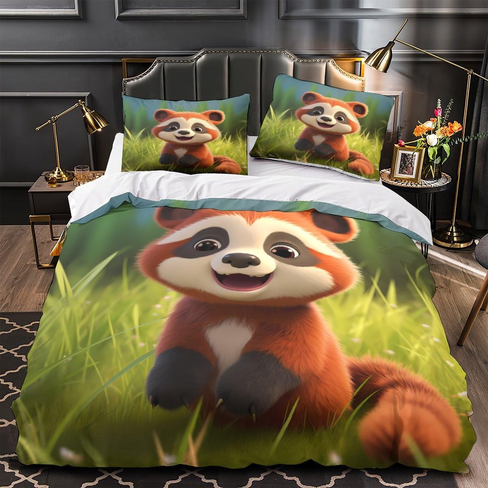 Housse de couette 135x200 super douce hypoallergique pour éviter les allergies de lit