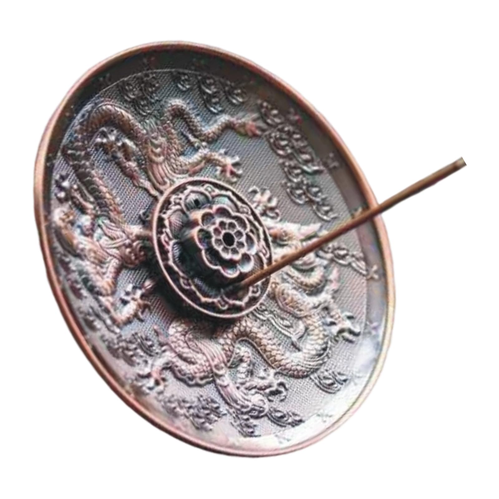 TQUXNGA Emboss Incenses Holders Burners Metal Burners Detachable Incensed Tray Ashes Catcher for Meditations Tray Ashes Catcher