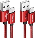 CLEEFUN USB A to USB C Cable 6ft, 5Pack Type C Charging Cable Fast Charge, USBC Charger Cord for iPhone 17, for Samsung Galaxy S26 S25 S24 S23 S22 S21 S20 FE Ultra A16 A17 A15 A56 A36 etc.