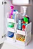 Lyrazone 5 Adding Bath Kitchen Shelves, Refrigerator Shelf Organizer, In-Cabinet Organizer Basket