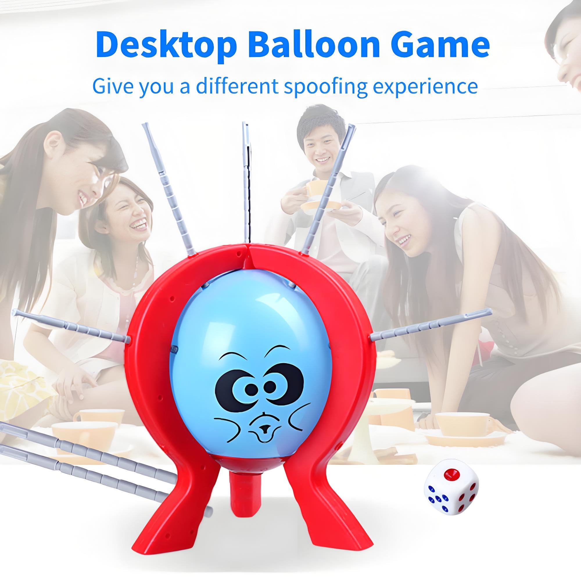 Dilwe Juego de RáFaga de Globos, Juguete de Pinchazo de Globo Interactivo para Fiesta de niñOs de Escritorio, Juego de Mesa para niñOs de 8 añOs en Adelante