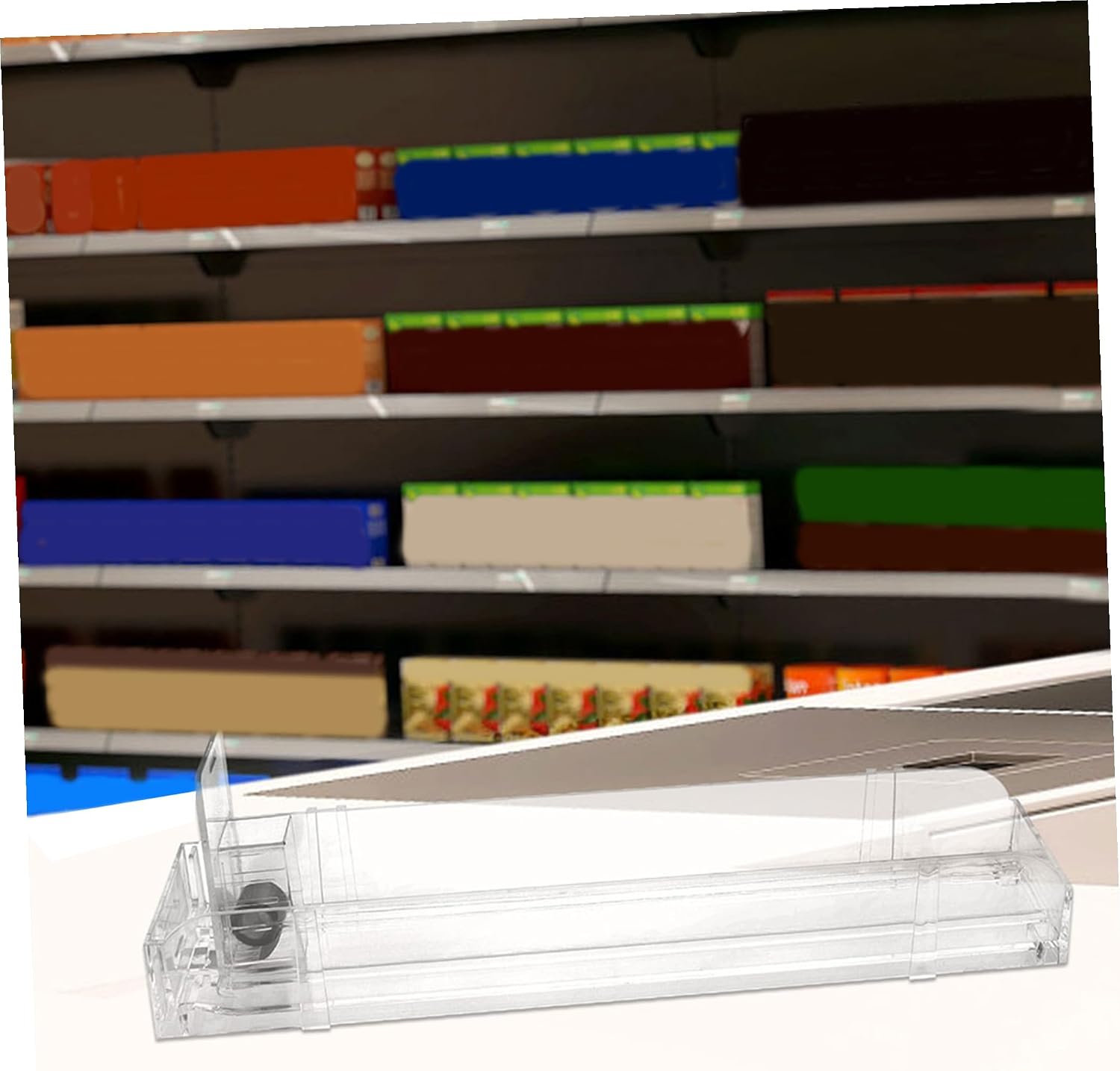 Automatic Cigarette Display Stand Pusher Rack 3pcs Set with 28cm Single and Double Sided Holders for Retail Store Tobacco Organization