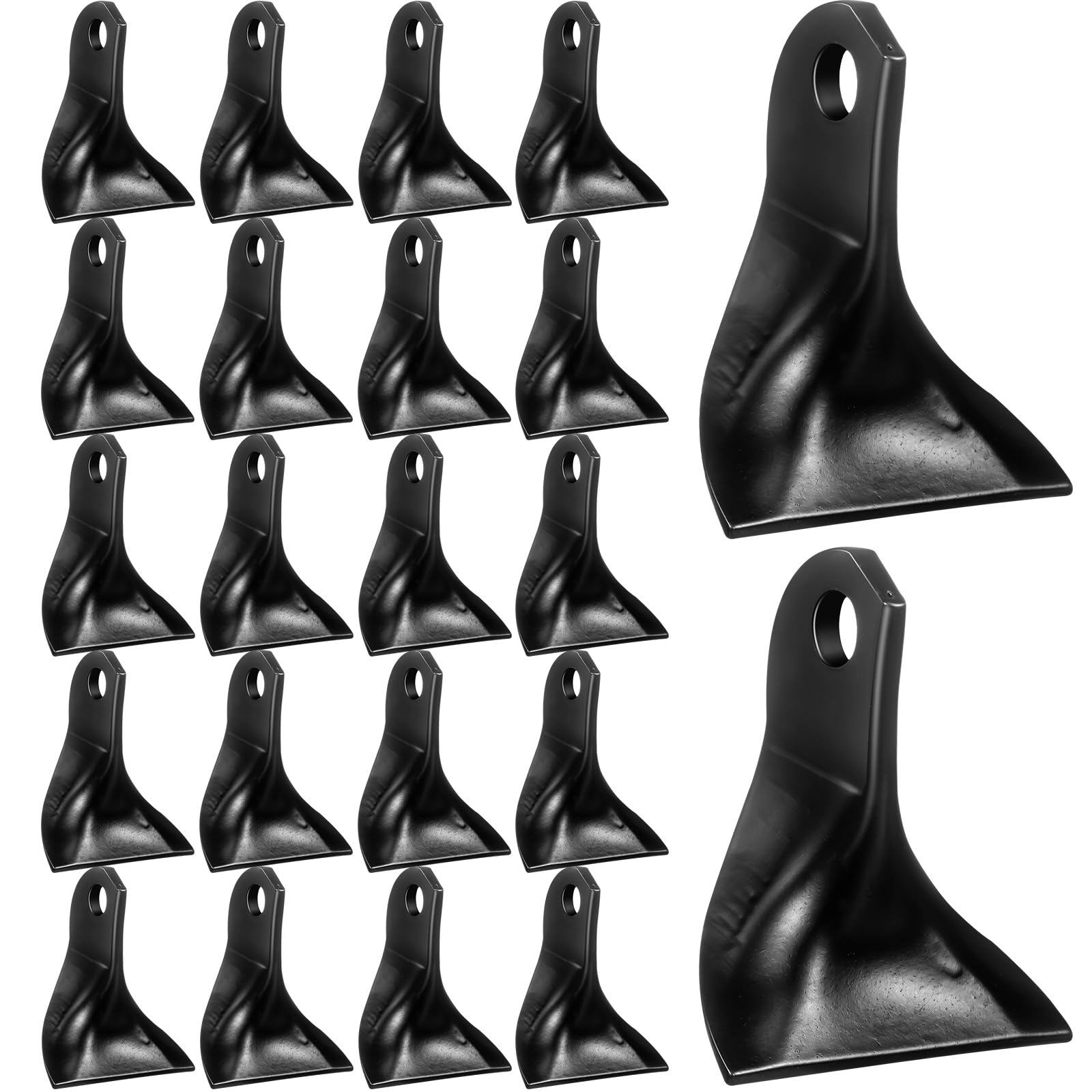 Threlaco 20 cuchillas para cortadora de mayales de césped, cuchillos de corte de hierba, cuchillas de corte de mayal, cuchillas para cortacésped, cortadoras de mayales
