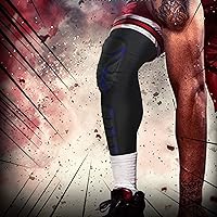 Vista 6 de Paquete de 2 mangas de compresión acolchadas para pantorrillas y rodilleras