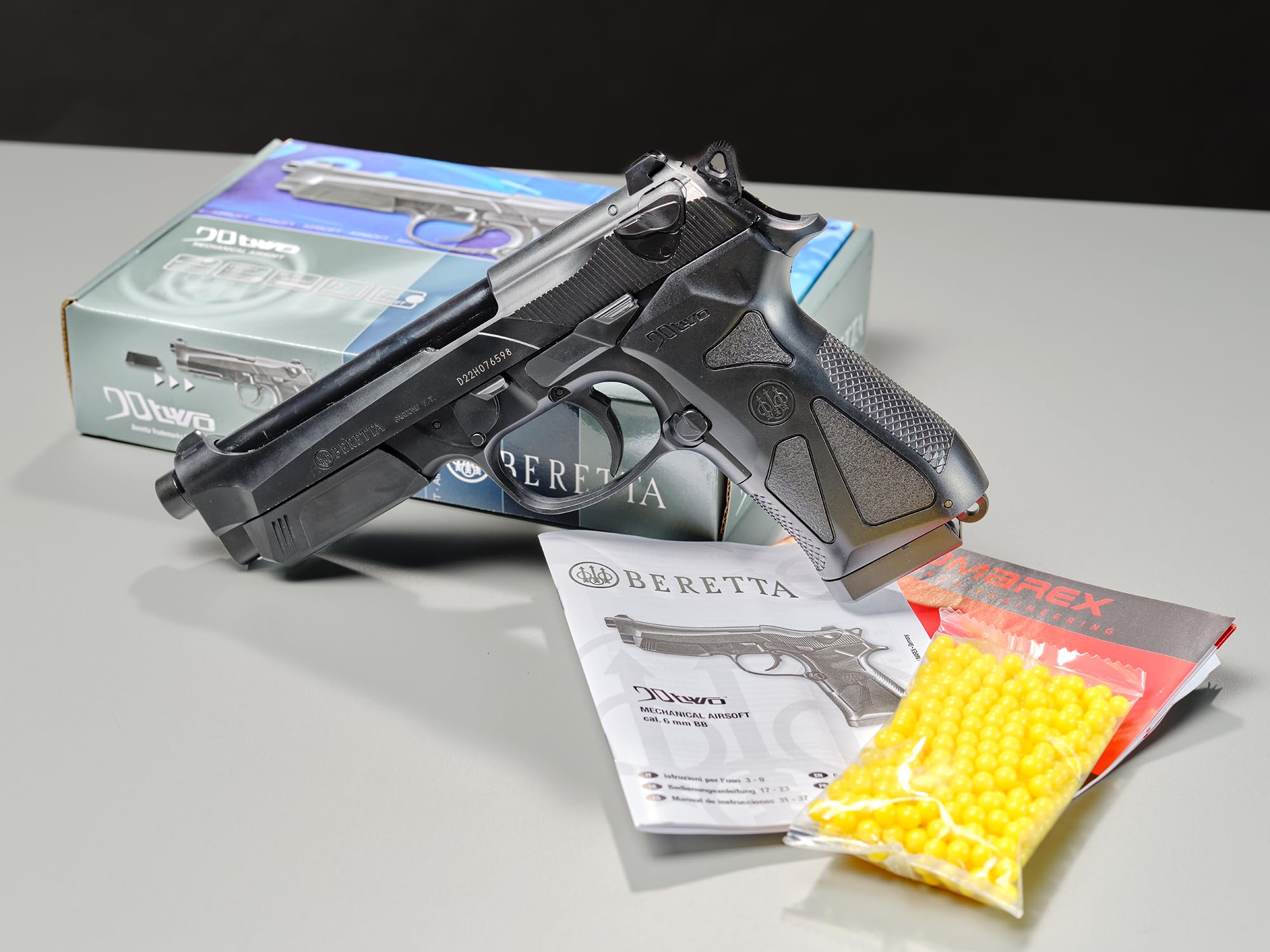 Beretta 2.5912 90Two - Pistola De Airsoft (Máx. 0,5 J)