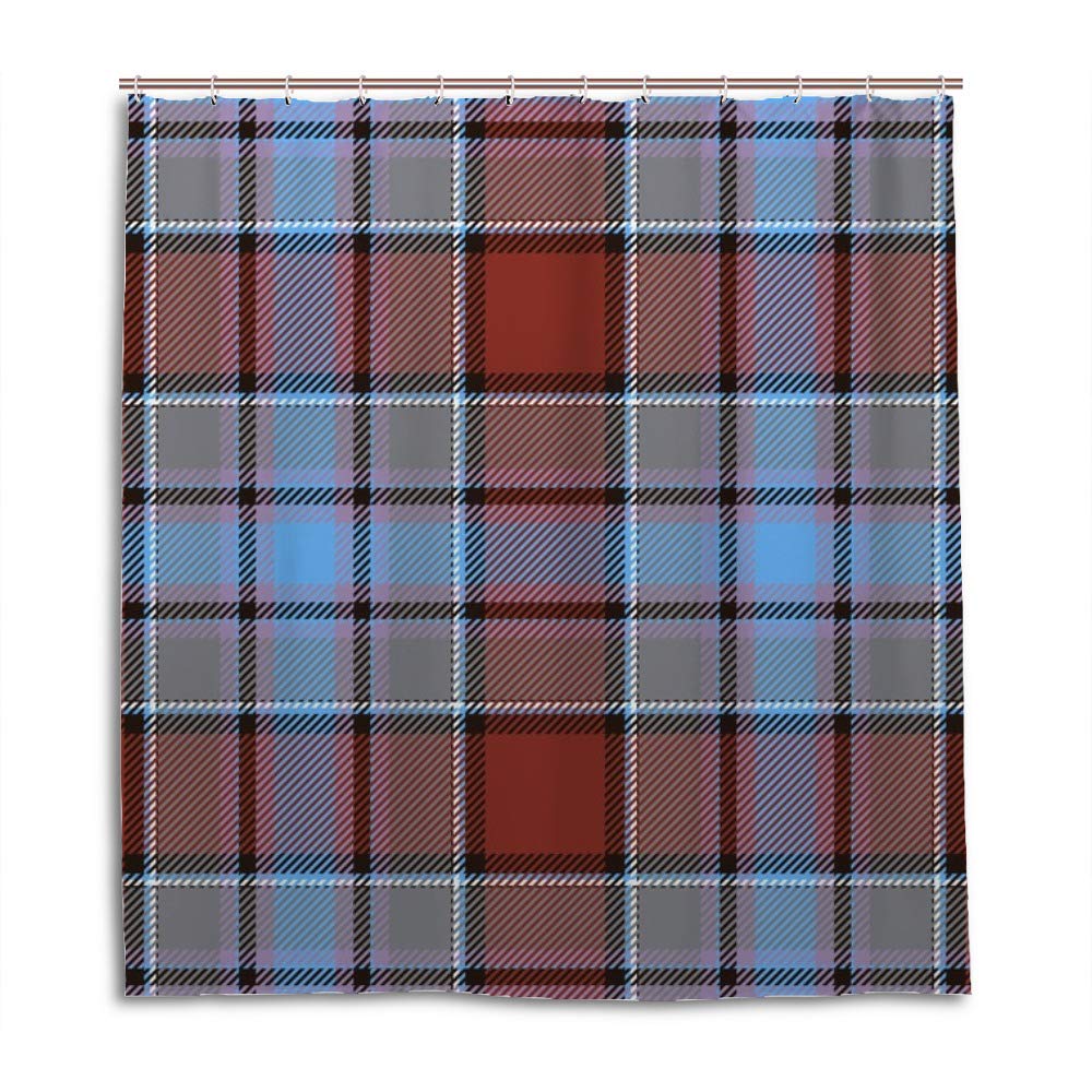 Rideau de douche rétro en polyester CHEHONG lavable 183x183 cm