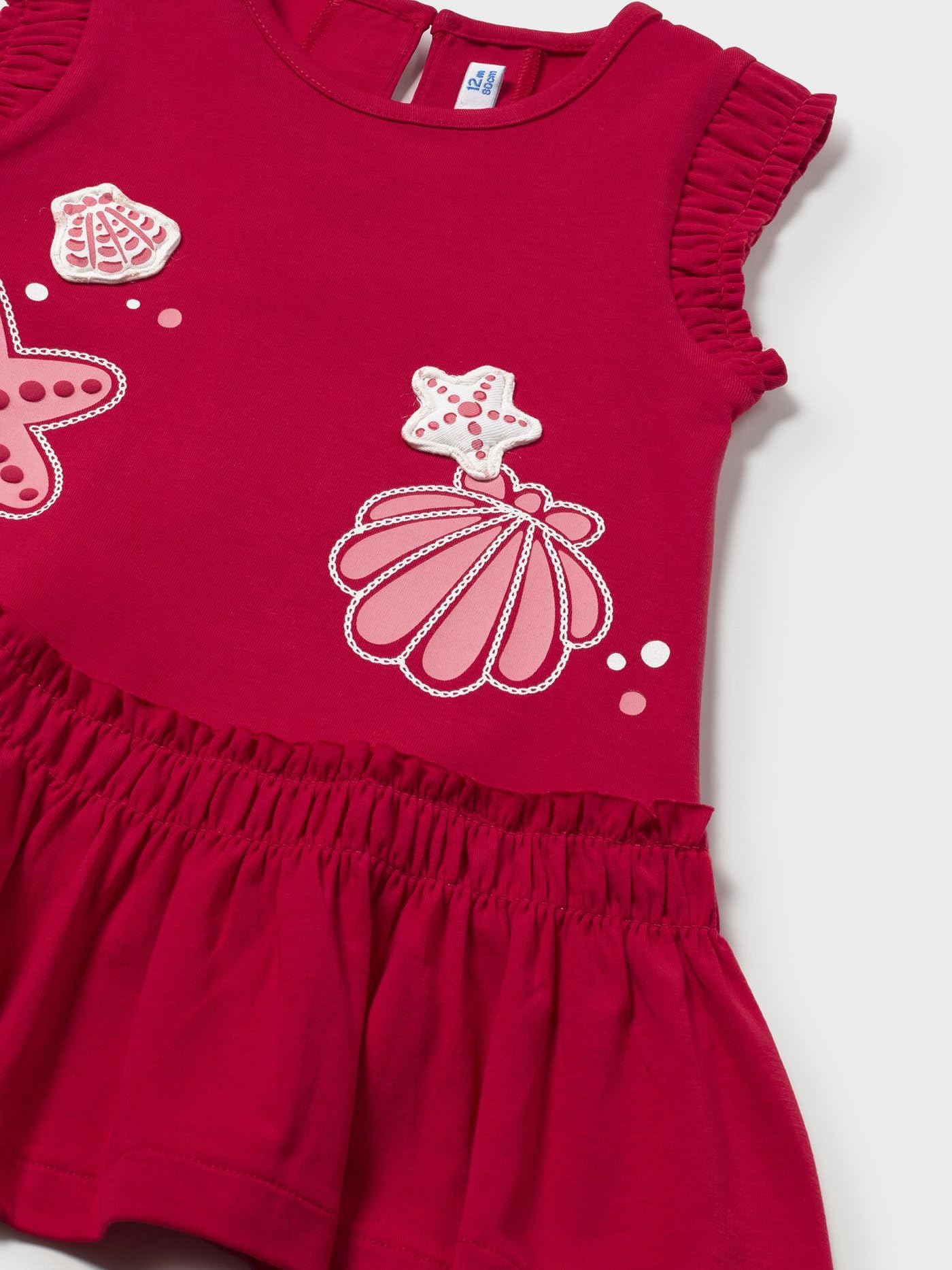 Mayoral Vestito Serigrafia per Bimba Rosso