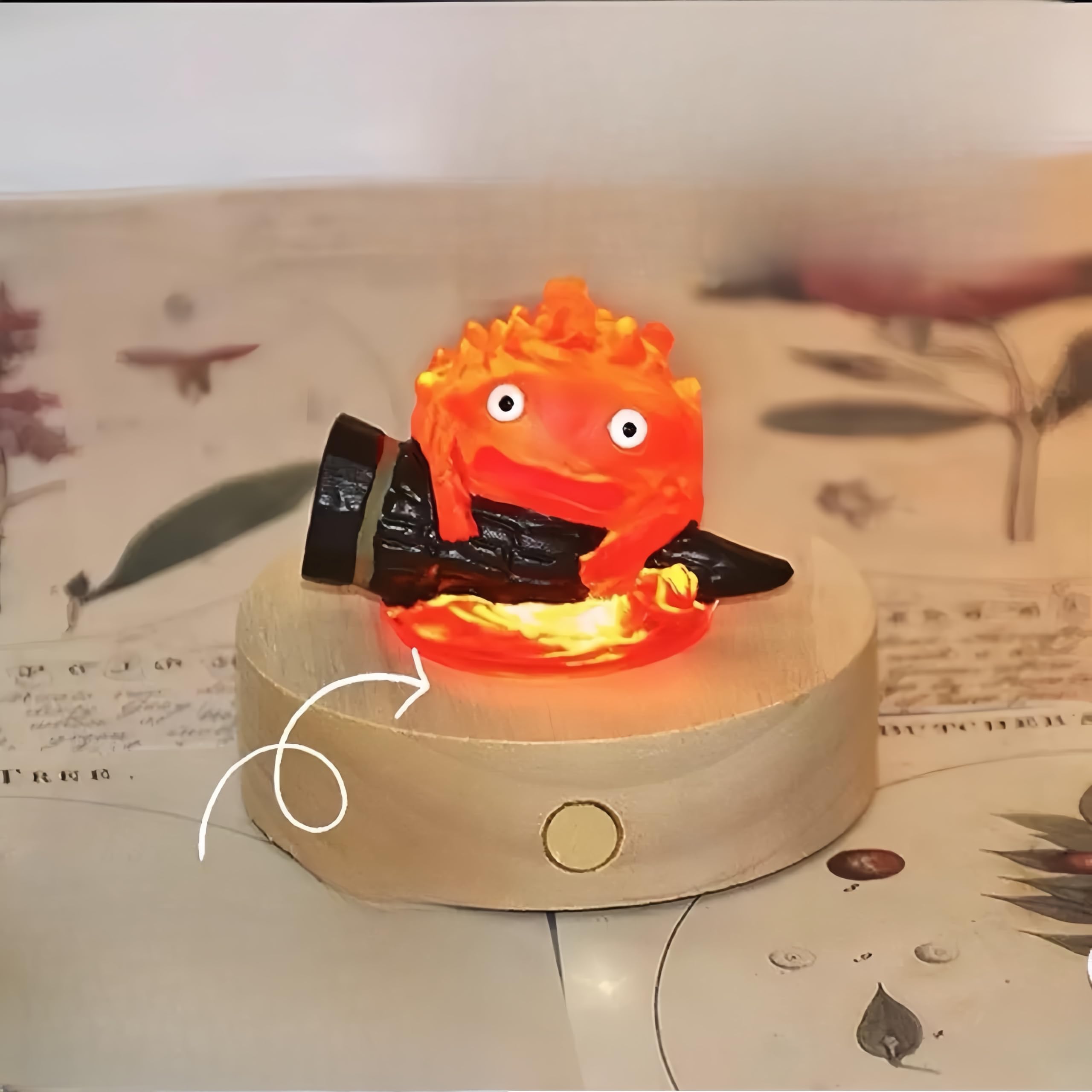 Amazon.co.jp : カルシファー ナイトライト 炎の揺らめくライト