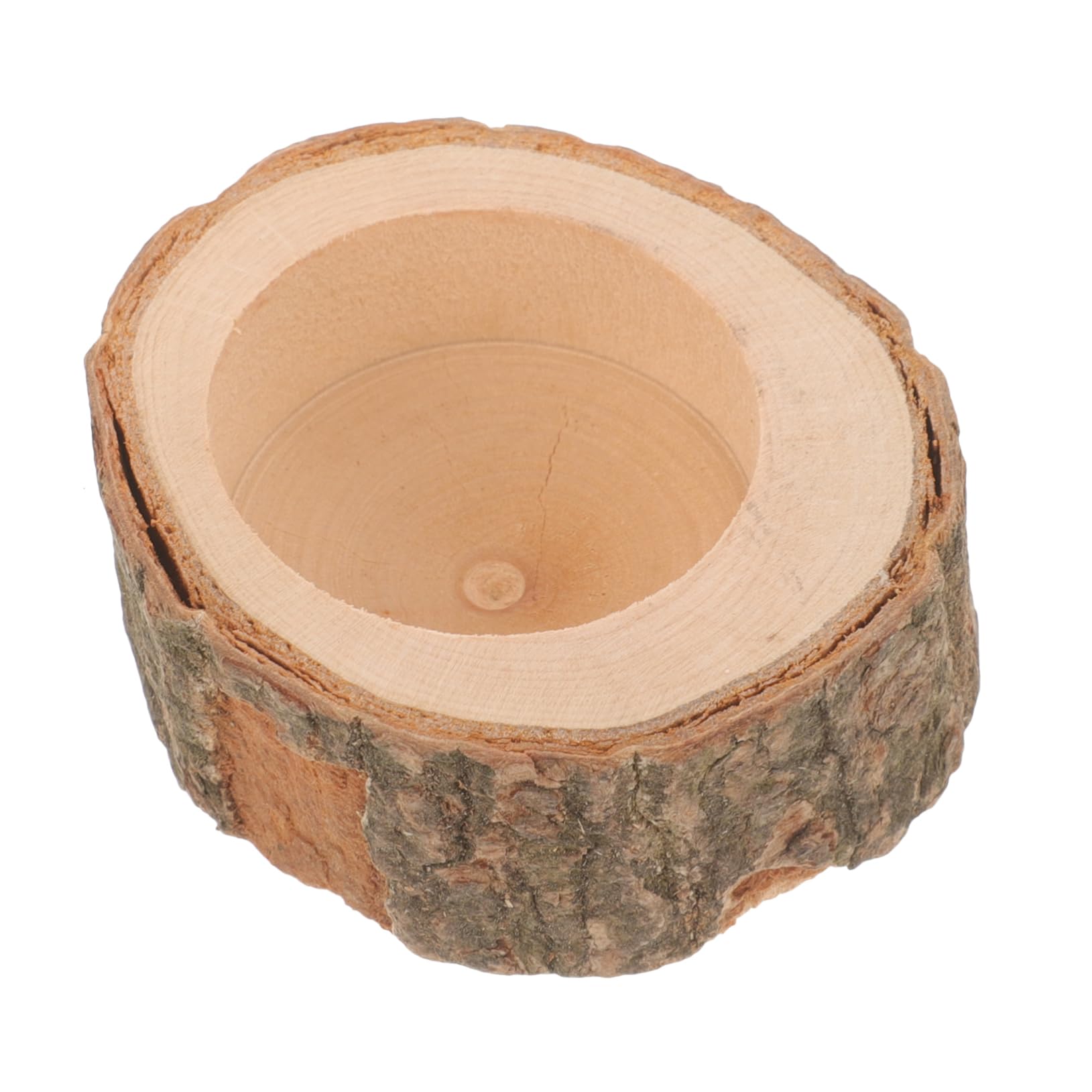 CIYODO Wooden Chinchilla and Hamster Feeding Bowl Natural and Water Bowl for Rabbits Guinea Pigs and Small Pets Ideal for Pet Accessories and Feeding Needs