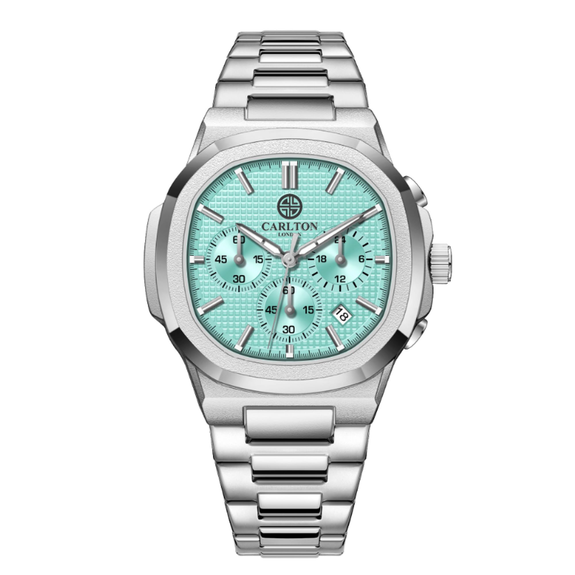 Carlton London Men Stainless Steel Analog Watch | Blue Waterproof Watches for Men Boys Male | Fashionable Trendy Quartz Movement Wrist Watch - CLSTFBLUM (B0DFMPBGJG) Amazon Price History, Amazon Price Tracker