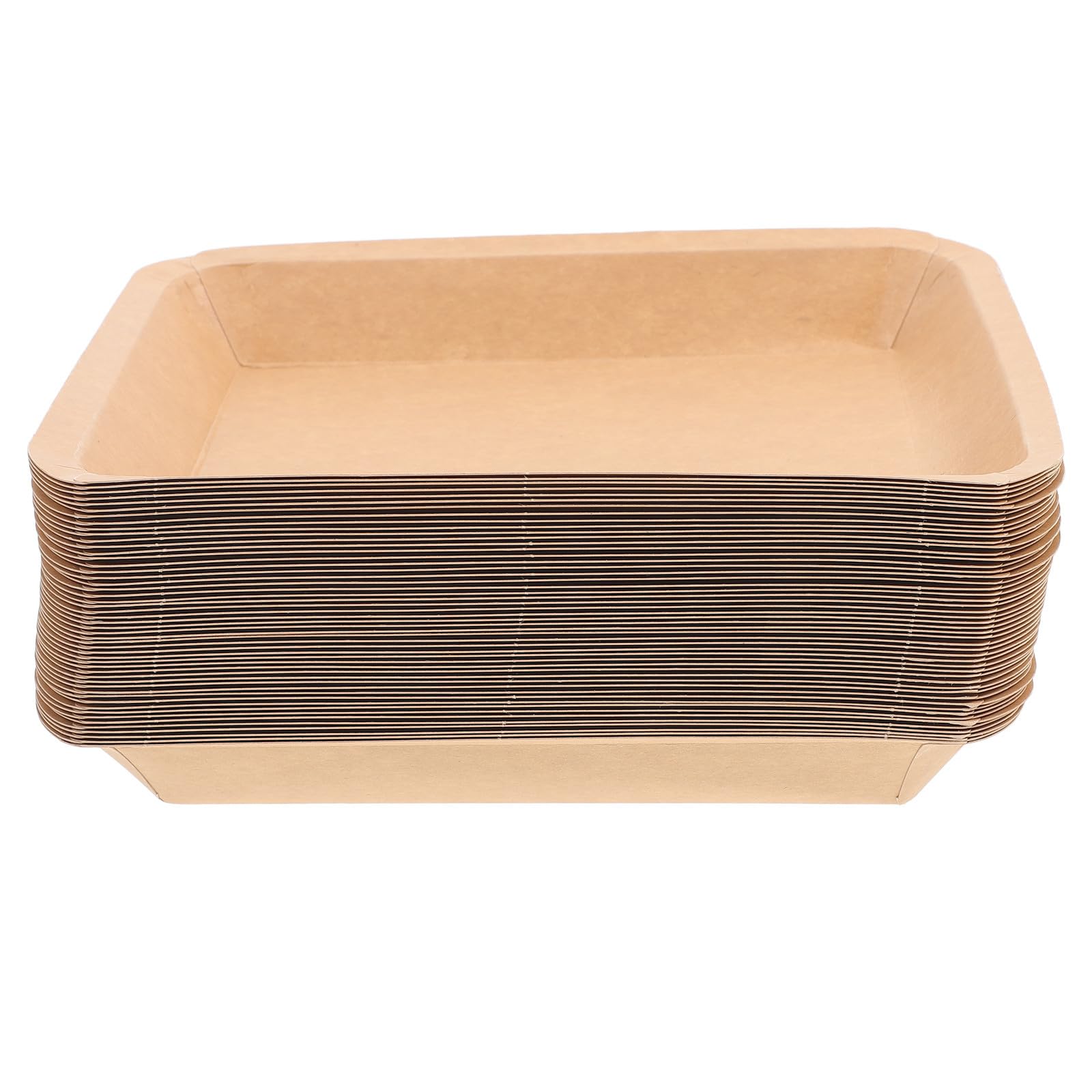 Bandejas desechables de papel HANABASS con acabado robusto para eventos elegantes