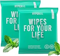 Vista 11 de Toallitas corporales HyperGo XL para mujeres y hombres – 30.5 cm x 30.5 cm Toallitas de limpieza corporal completas sin enjuague, 20