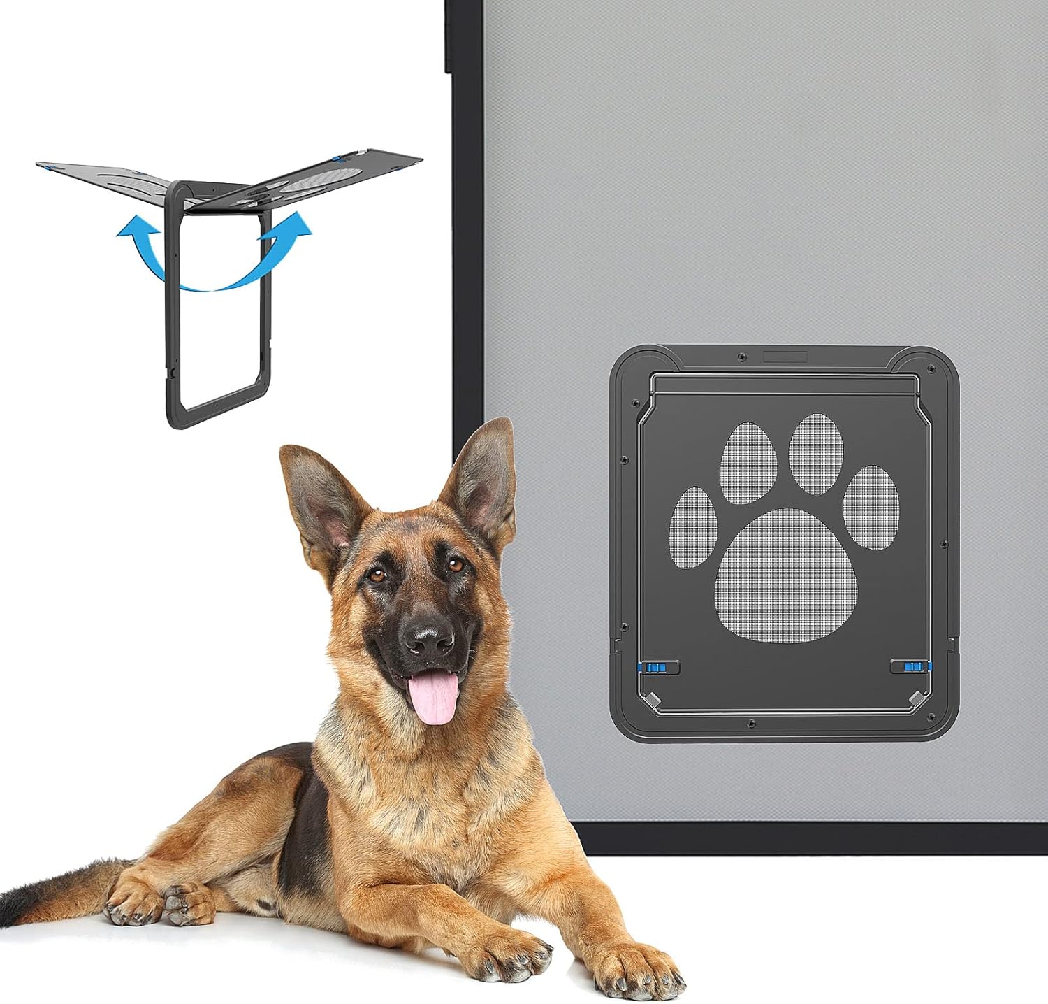 Pet Door Screen Door 12x14 Inches Dog Door for Sliding